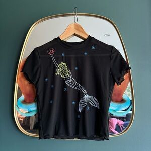 NWOT Only Hearts Mesh Mermaid Top